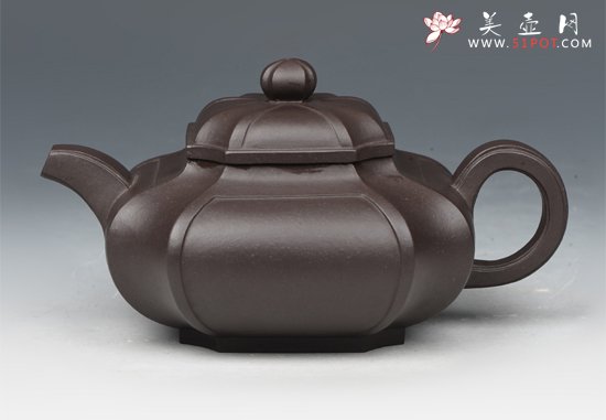 紫砂壶图片：四方抽角 - 美壶网