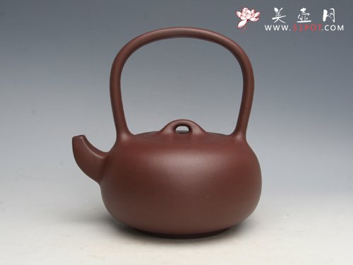 紫砂壶图片：怀古提梁 容量：800CC - 美壶网