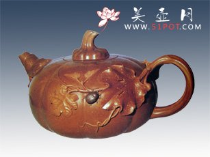 紫砂壶图片：金龟子南瓜 - 美壶网