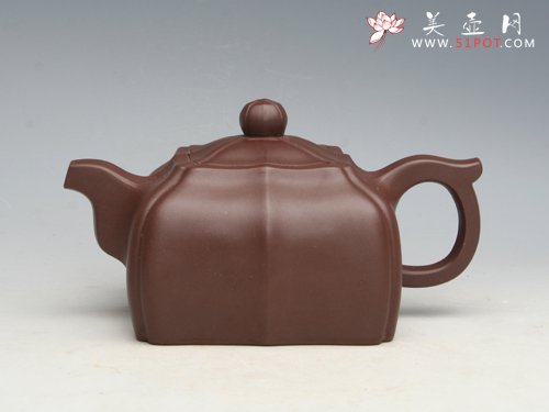 紫砂壶图片：四方筋瓤 容量：380CC - 美壶网