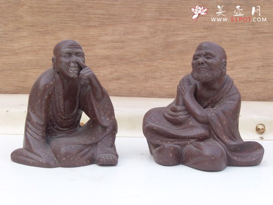 紫砂壶图片：趣味罗汉系列作者：高级工艺师吴克强 - 美壶网