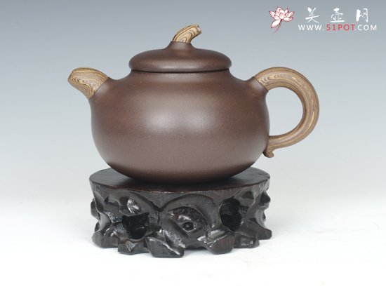 紫砂壶图片：绞泥茄段 - 美壶网
