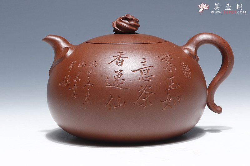 紫砂壶图片：紫玉如意 - 美壶网