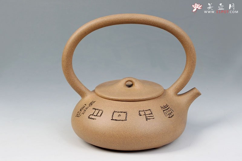 紫砂壶图片：石瓢提梁 - 美壶网