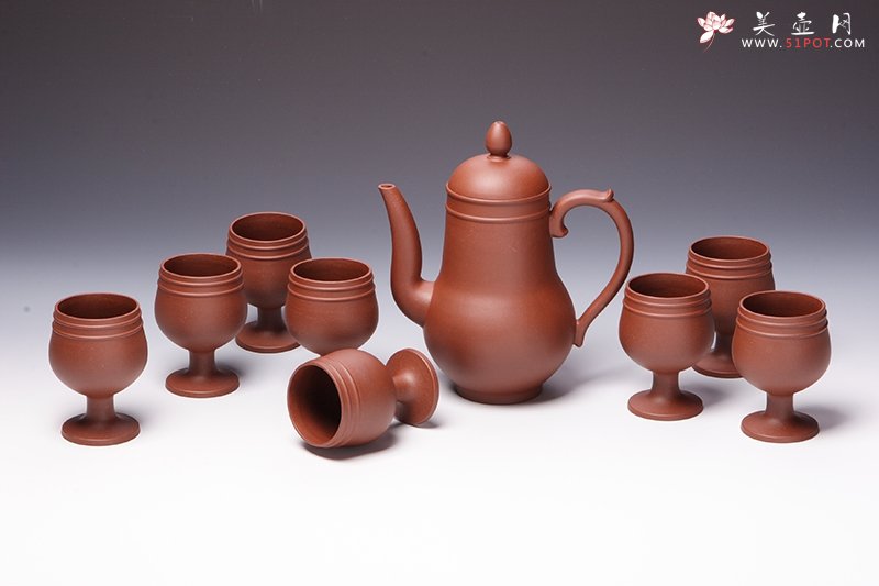 紫砂壶图片：聚缘酒具 - 美壶网