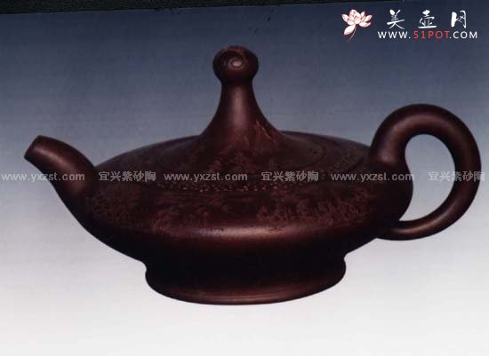 紫砂壶图片：玉扁如意 - 美壶网