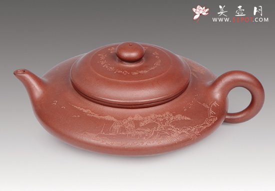 紫砂壶图片：虚扁 - 美壶网