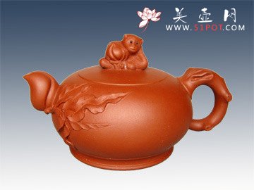 紫砂壶图片：圣桃壶 - 美壶网