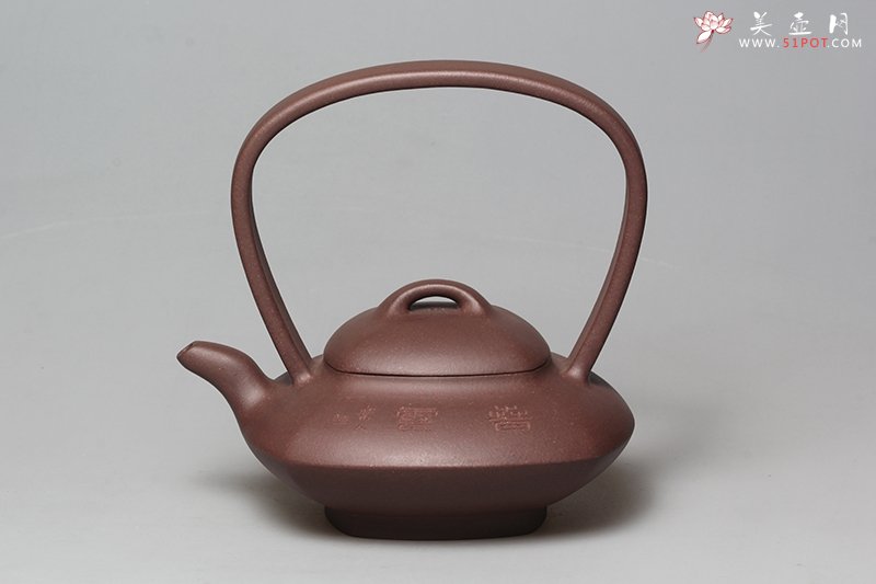 紫砂壶图片：混四方提梁 - 美壶网