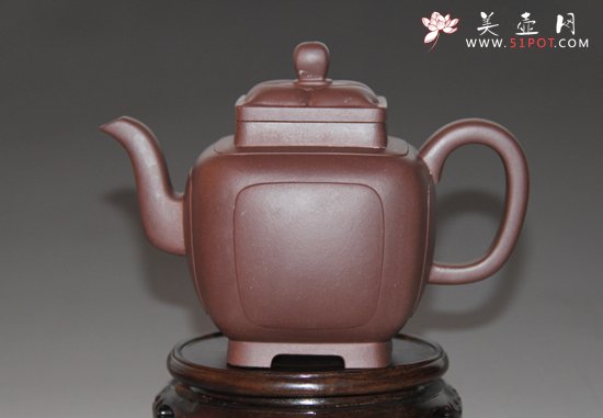 紫砂壶图片：四方菱花 - 美壶网