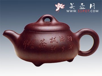 紫砂壶图片：矮石瓢 - 美壶网