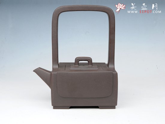 紫砂壶图片：四方提梁 - 美壶网
