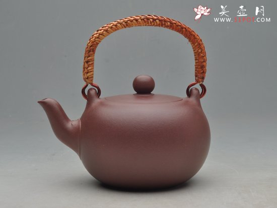 紫砂壶图片：藤把提梁 - 美壶网