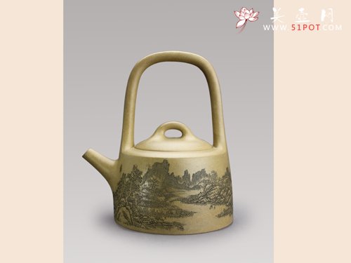 紫砂壶图片：曼生提梁 - 美壶网