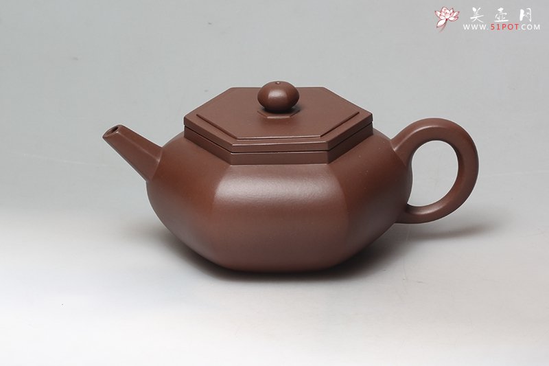 紫砂壶图片：矮六方壶 - 美壶网