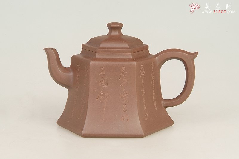紫砂壶图片：六方醒晓 - 美壶网