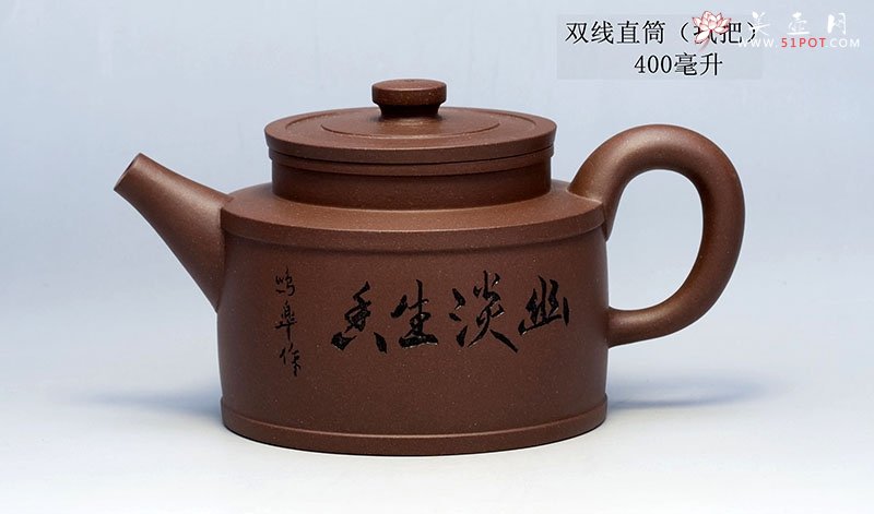 紫砂壶图片：双线直筒 - 美壶网