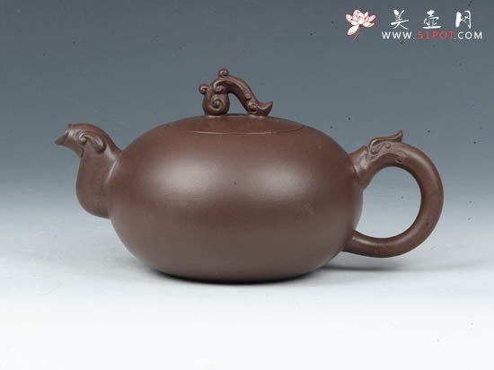 紫砂壶图片：凤如意  300cc - 美壶网