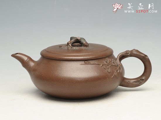 紫砂壶图片：岁寒三友   泥料：老清水泥 - 美壶网