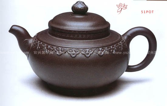 紫砂壶图片：云肩如意壶 - 美壶网