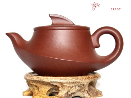 紫砂壶图片：底槽青 神曲壶 - 美壶网