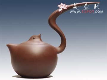 紫砂壶图片：自得其乐二届太博会金奖作品 - 美壶网