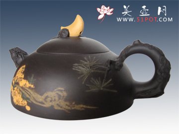 紫砂壶图片：明月松间照 - 美壶网