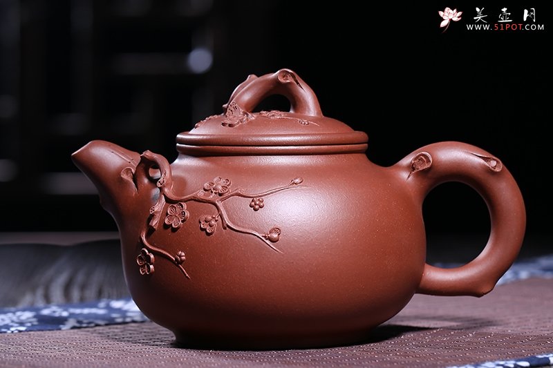 紫砂壶图片：驿路梅花 - 美壶网