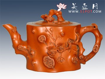 紫砂壶图片：新型梅桩 - 美壶网