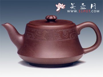 紫砂壶图片：挺拔第七届中国工艺精品展银奖 - 美壶网