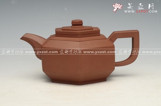 紫砂壶图片：六方抽盖 - 美壶网