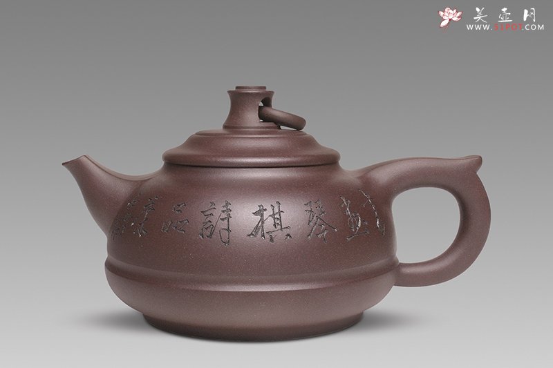 紫砂壶图片：艺圈壶 - 美壶网
