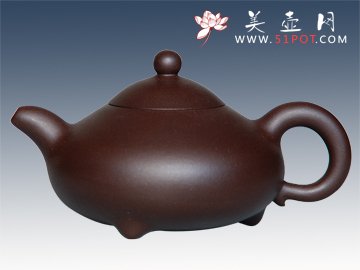 紫砂壶图片：三脚乳鼎 - 美壶网