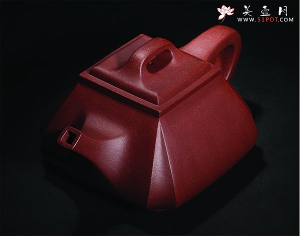 紫砂壶图片：抽角石瓢 - 美壶网