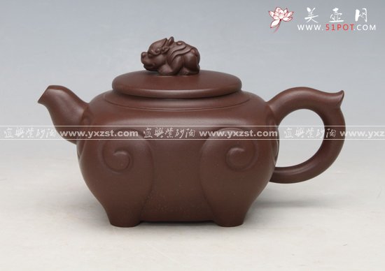 紫砂壶图片：如意狮头壶 - 美壶网