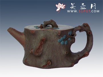 紫砂壶图片：松桩 - 美壶网