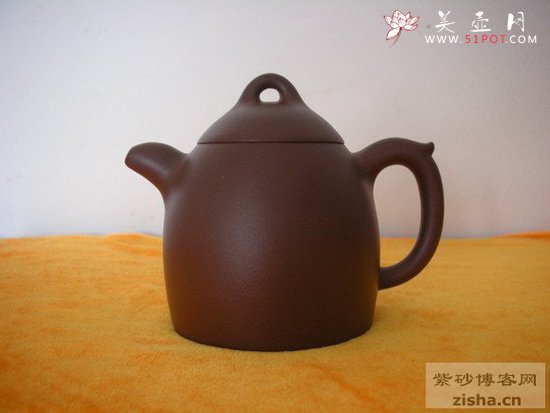 紫砂壶图片：秦权（全手工） - 美壶网