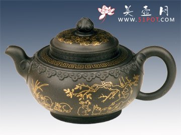 紫砂壶图片：玉兔如意 - 美壶网