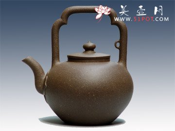 紫砂壶图片：如意提梁 - 美壶网