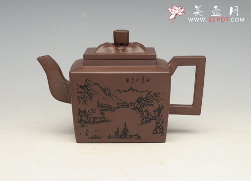 紫砂壶图片：鸣远四方 - 美壶网
