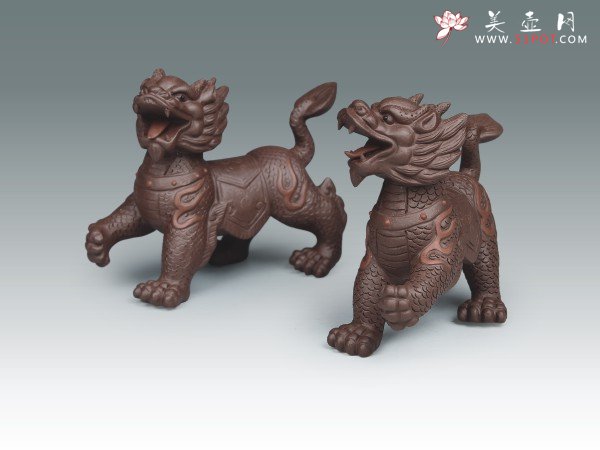 紫砂壶图片：麒麟 - 美壶网