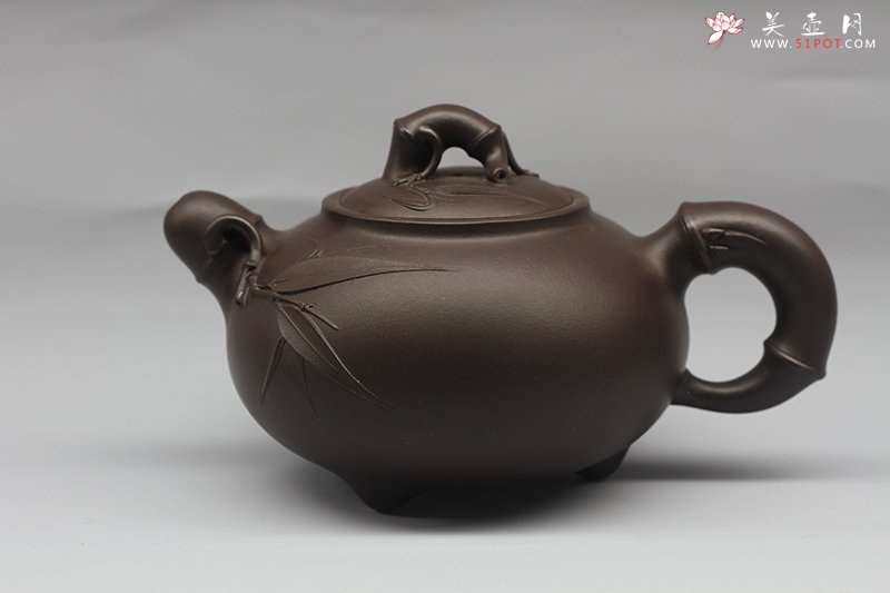 紫砂壶图片：竹趣 - 美壶网