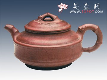 紫砂壶图片：双线竹鼓 - 美壶网