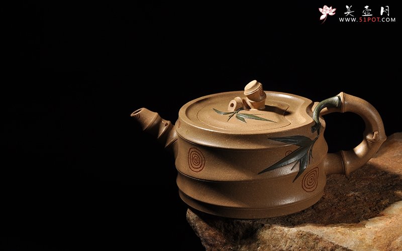 紫砂壶图片：三色竹 - 美壶网