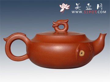 紫砂壶图片：鱼化龙 - 美壶网