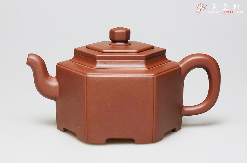 紫砂壶图片：六方抽角 - 美壶网