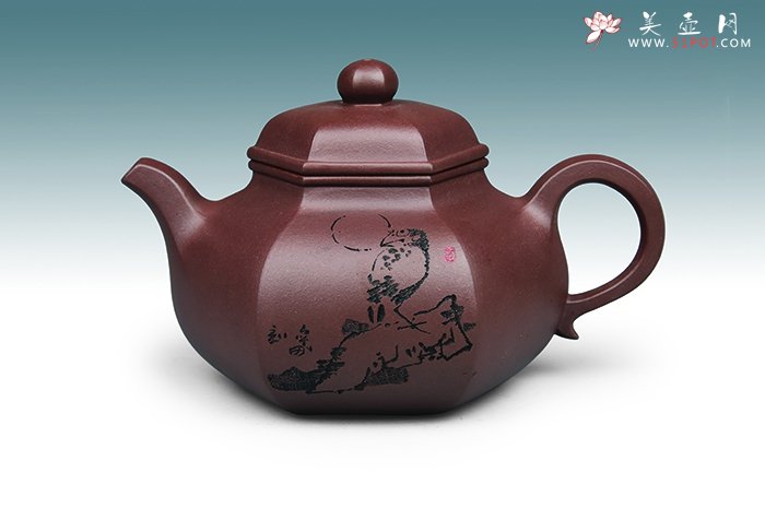 紫砂壶图片：六方真逸 - 美壶网
