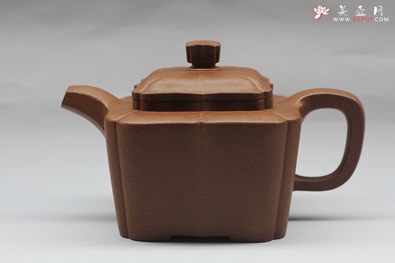 紫砂壶图片：四方菱花 - 美壶网