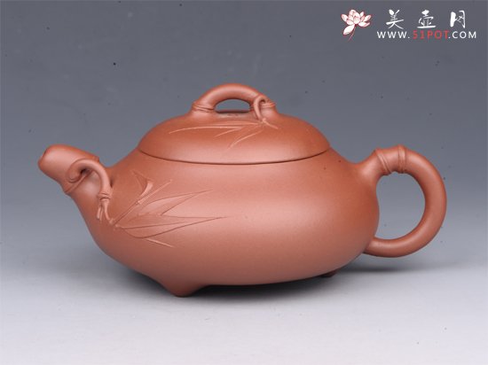 紫砂壶图片：石瓢竹节 - 美壶网