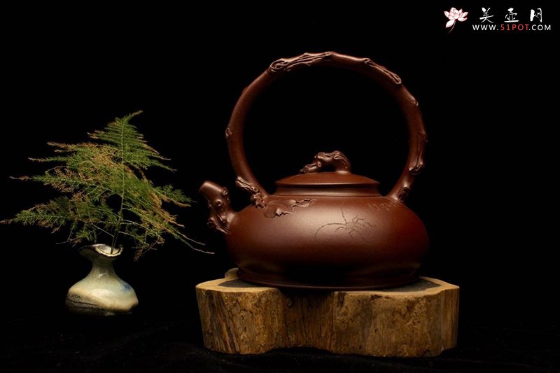 紫砂壶图片：坦然提梁 - 美壶网